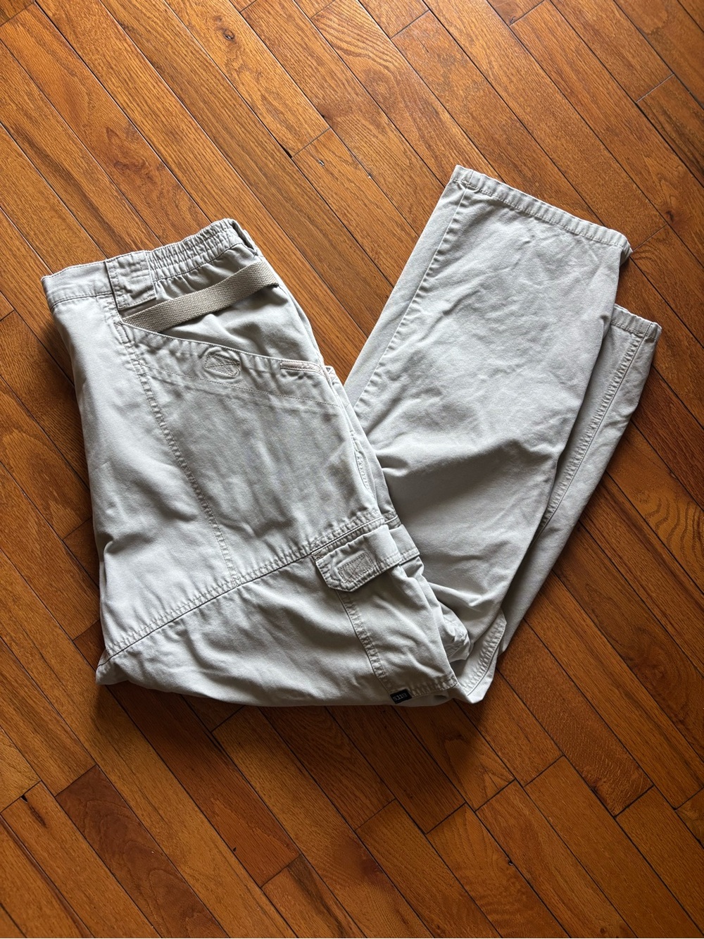 5.11 Tactical Pants Mens 38x32 Beige Cargo Workwear Utility Pockets Tactical